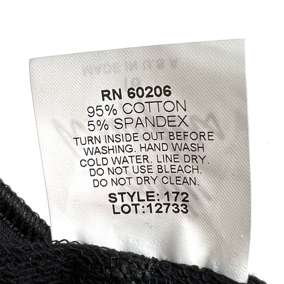 Body Wrappers Black Cropped Pants “Tumble” Girls Size 16 xl Sweatpants New NWT - Picture 6 of 7